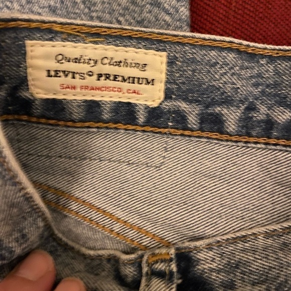LEVI’s big E 501 button fly 100 % cotton jeans 29x32 - Picture 3 of 7